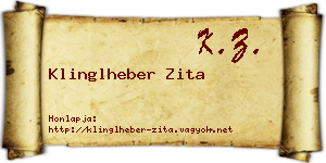 Klinglheber Zita névjegykártya